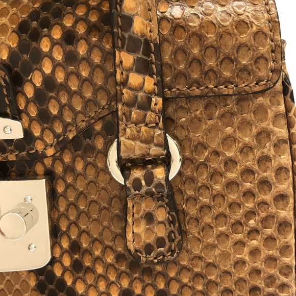 Gucci Ladylock Python Handbag Beige - Picture 9 of 12